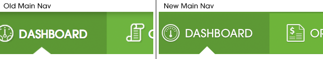 Raster image icons vs. scalable font icons.